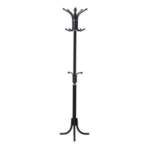 Καλόγερος Mendora pakoworld μέταλλο σε μαύρη απόχρωση 40x40x180εκ