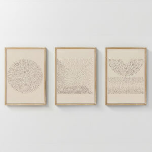 Πίνακας Fouldy pakoworld τρίπτυχος με ψηφιακή εκτύπωση και πλαίσιο 33x1.5x48εκ