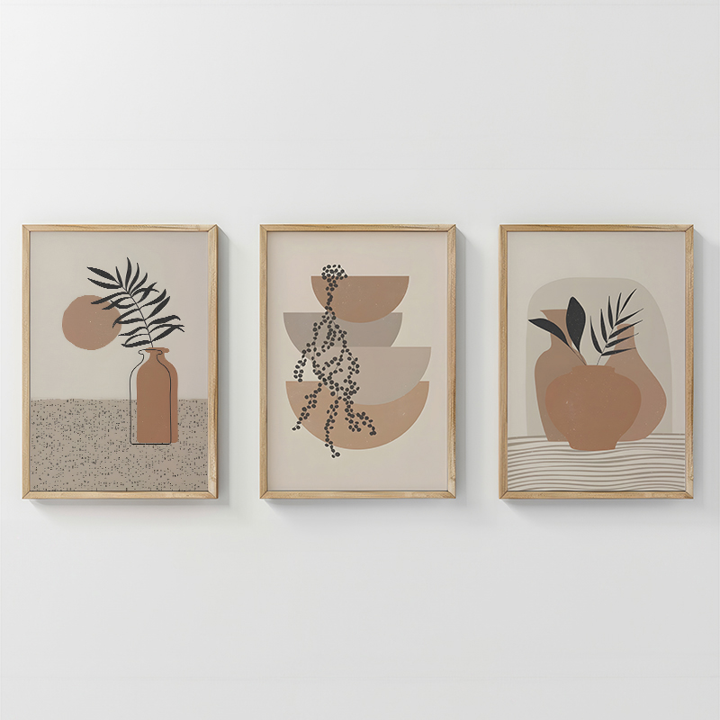 Πίνακας Derzy pakoworld τρίπτυχος με ψηφιακή εκτύπωση και πλαίσιο 33x1.5x48εκ Πίνακας Derzy pakoworld τρίπτυχος με ψηφιακή εκτύπωση και πλαίσιο 33x1.5x48εκ