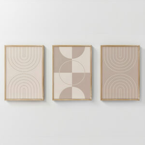 Πίνακας Zenzia pakoworld τρίπτυχος με ψηφιακή εκτύπωση και πλαίσιο 33x1.5x48εκ