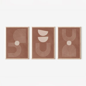 Πίνακας Banba pakoworld τρίπτυχος με ψηφιακή εκτύπωση και πλαίσιο 33x1.5x48εκ