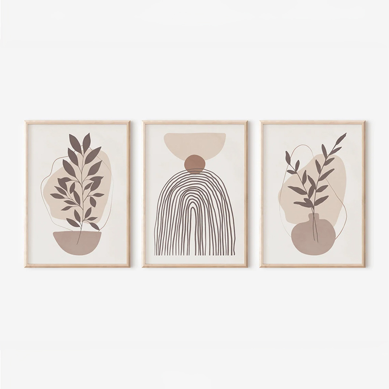 Πίνακας Frendy pakoworld τρίπτυχος με ψηφιακή εκτύπωση και πλαίσιο 33x1.5x48εκ Πίνακας Frendy pakoworld τρίπτυχος με ψηφιακή εκτύπωση και πλαίσιο 33x1.5x48εκ