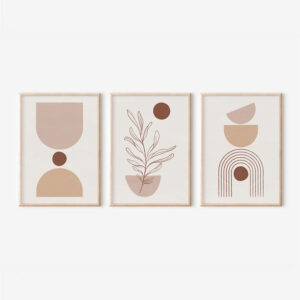 Πίνακας Stijo pakoworld τρίπτυχος με ψηφιακή εκτύπωση και πλαίσιο 33x1.5x48εκ