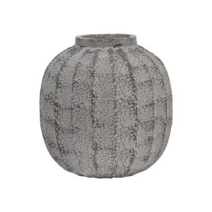 ΔΙΑΚΟΣΜΗΤΙΚΟ ΒΑΖΟ Fylliana FL24175 POLYRESIN ΓΚΡΙ ΧΡΩΜΑ 28x28x30εκ