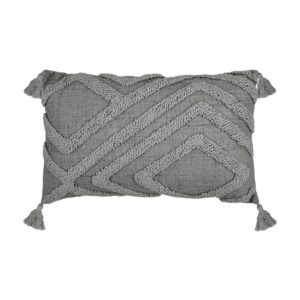 ΔΙΑΚΟΣΜΗΤΙΚΟ ΜΑΞΙΛΑΡΙ Fylliana Ruby ΓΚΡΙ ΧΡΩΜΑ 30x50x10εκ