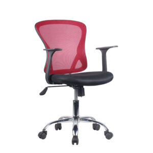 ΚΑΡΕΚΛΑ ΓΡΑΦΕΙΟΥ Fylliana 5618 ΜΑΥΡΗ/ΚΟΚΚΙΝΟ 58x59x89/99εκ