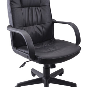 ΚΑΡΕΚΛΑ ΓΡΑΦΕΙΟΥ ΜΕ ΜΠΡΑΤΣΑ 6100 ΔΕΡΜΑΤΙΝΗ 60x60x99/109 64