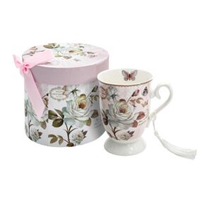 ΚΕΡΑΜΙΚΗ ΚΟΥΠΑ ΤΣΑΓΙΟΥ ΣΕ ΚΟΥΤΙ Fylliana FL3088 FLORAL  12x11εκ