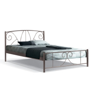 ΚΡΕΒΑΤΙ ΣΙΔΕΡΕΝΙΟ Fylliana DANIEL ΚΑΦΕ 140x200εκ