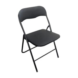 ΜΕΤΑΛΛΙΚΗ ΑΝΑΔΙΠΛΟΥΜΕΝΗ ΚΑΡΕΚΛΑ Fylliana FL758 ΜΑΥΡΟ ΧΡΩΜΑ 43x44x78εκ