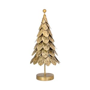 ΜΕΤΑΛΛΙΚΟ ΔΙΑΚΟΣΜΗΤΙΚΟ ΔΕΝΤΡΟ Fylliana FL9031 ΧΡΥΣΟ ΧΡΩΜΑ 24x24x59εκ