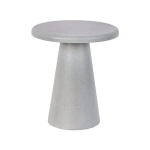 ΣΤΡΟΓΓΥΛΟ ΤΡΑΠΕΖΑΚΙ ΣΑΛΟΝΙΟΥ Fylliana FL2493 ΓΚΡΙ ΧΡΩΜΑ 34x41εκ