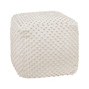 ΤΕΤΡΑΓΩΝΟ ΠΟΥΦ Fylliana FL481 IVORY ΧΡΩΜΑ 45x45x45εκ