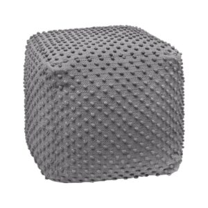 ΤΕΤΡΑΓΩΝΟ ΠΟΥΦ Fylliana FL481 ΓΚΡΙ ΧΡΩΜΑ 45x45x45εκ