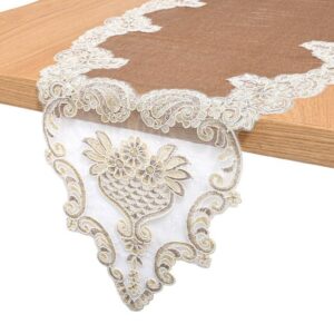 ΤΡΑΠΕΖΟΜΑΝΤΗΛΟ FYLLIANA ΚΑΦΕ ΣΚΟΥΡΟ ΧΡΩΜΑ 150x40εκ