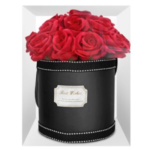 Κουτί Κυλινδρικό με 21 Τριαντάφυλλα Προϊόν=20x18cm κουτί=23x18x18cm Homie 423061