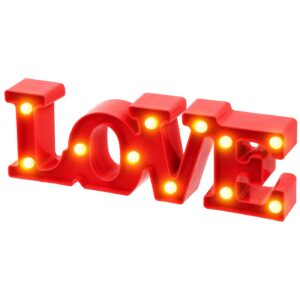 Love Επιτραπέζιο Διακοσμητικό 10Led 30x10