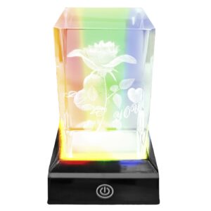 Κρύσταλλος Τριαντάφυλλο Love σε Βάση RGB 10