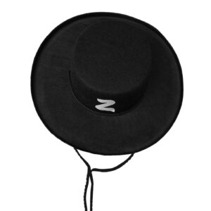 Καπέλο Μασκοφόρου με Μαύρο Σχοινί 37x17x8