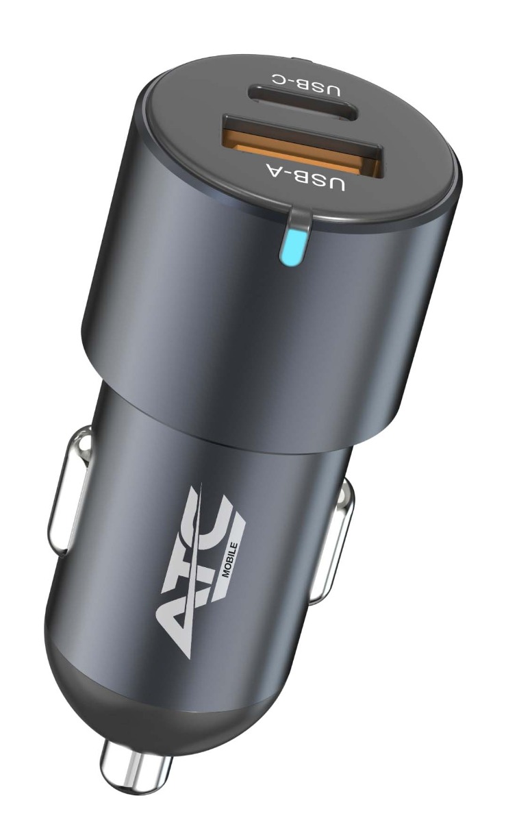 ATC-CA06 Φορτιστής Αυτοκινήτου USB-A & Type-C 60W ATC-CA06 Φορτιστής Αυτοκινήτου USB-A & Type-C 60W