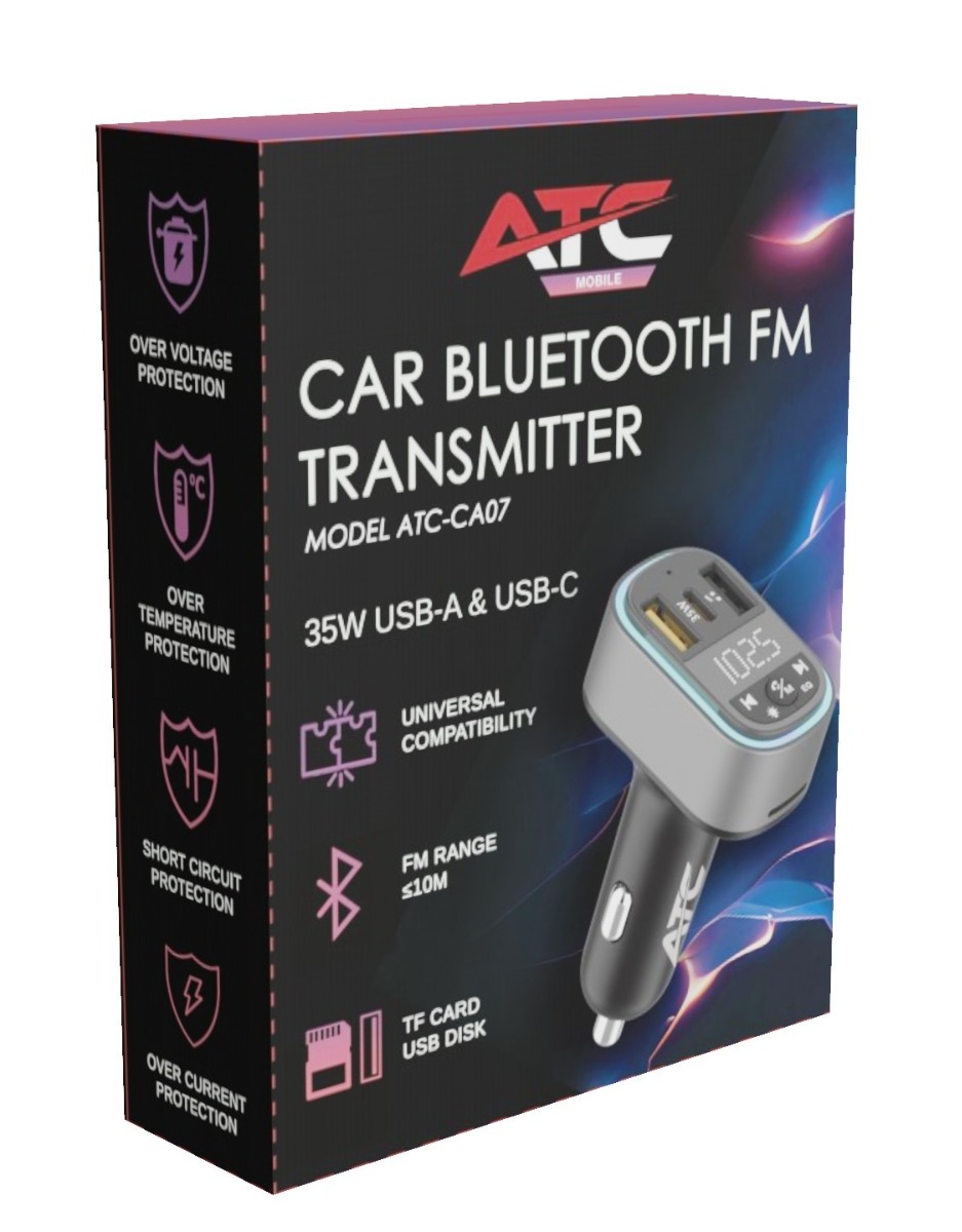 ATC-CA07 Μεταδότης FM Αυτοκινήτου με 2 Θύρες USB-A & Type-C και Υποδοχή SD 35W ATC-CA07 Μεταδότης FM Αυτοκινήτου με 2 Θύρες USB-A & Type-C και Υποδοχή SD 35W - Image 2