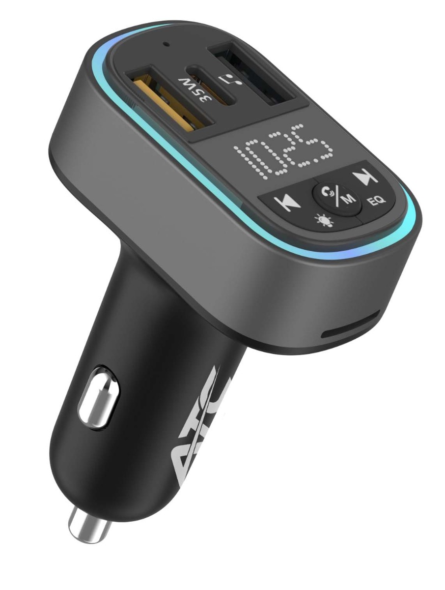 ATC-CA07 Μεταδότης FM Αυτοκινήτου με 2 Θύρες USB-A & Type-C και Υποδοχή SD 35W ATC-CA07 Μεταδότης FM Αυτοκινήτου με 2 Θύρες USB-A & Type-C και Υποδοχή SD 35W