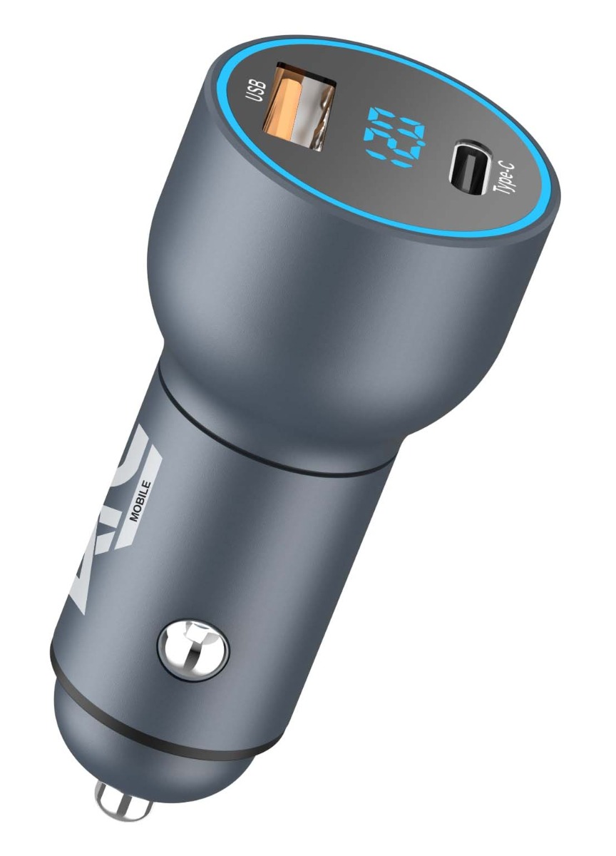 ATC-CA09 Φορτιστής Αυτοκινήτου με 2 Θύρες USB-A & Type-C και LED Οθόνη 42.5W ATC-CA09 Φορτιστής Αυτοκινήτου με 2 Θύρες USB-A & Type-C και LED Οθόνη 42.5W