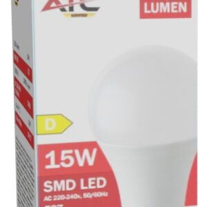 ATC SMD LED High Lumen Λαμπτήρας A60 230V 15W/2100LM E27 3000K