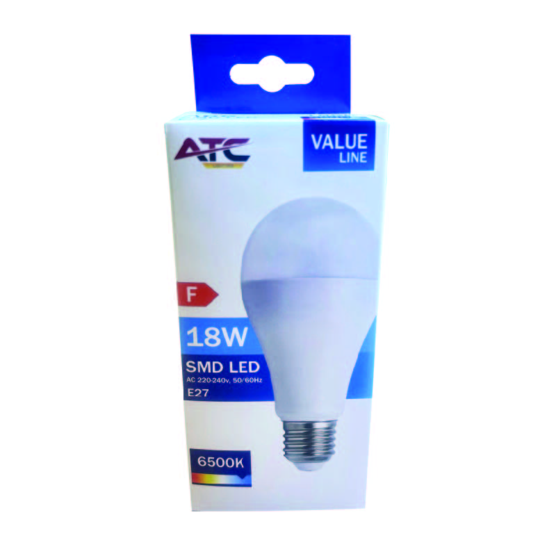 ATC SMD LED Λαμπτήρας A65 230V 18W/1850LM E27 6500K ATC SMD LED Λαμπτήρας A65 230V 18W/1850LM E27 6500K - Image 2