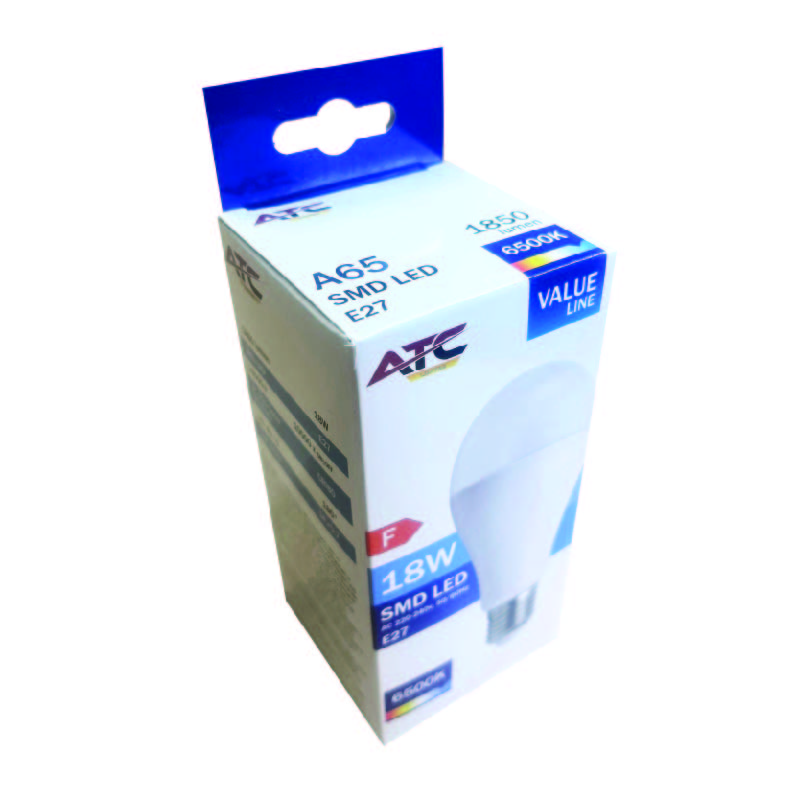 ATC SMD LED Λαμπτήρας A65 230V 18W/1850LM E27 6500K ATC SMD LED Λαμπτήρας A65 230V 18W/1850LM E27 6500K - Image 3