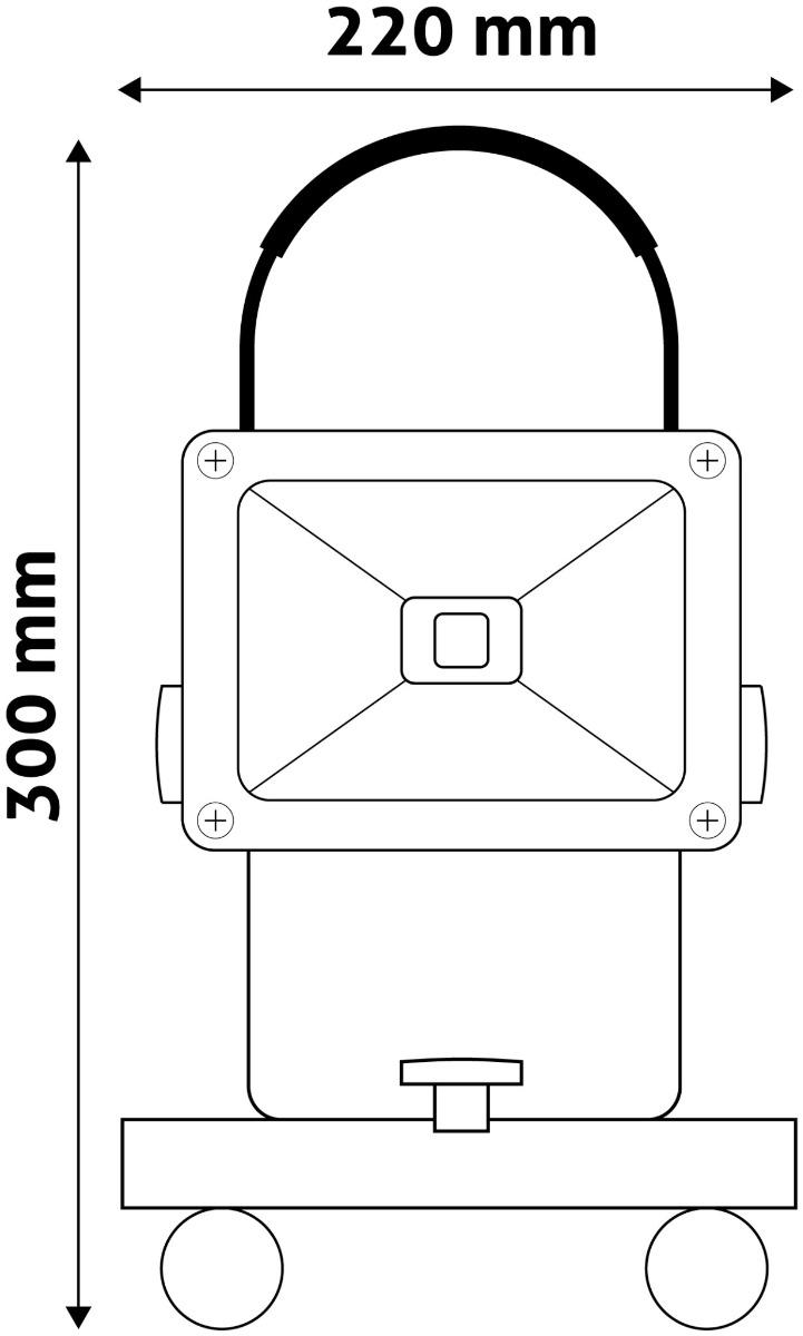 Avide LED Προβολέας Επαναφορτιζόμενος 20W Λευκό 4000K Avide LED Προβολέας Επαναφορτιζόμενος 20W Λευκό 4000K - Image 4