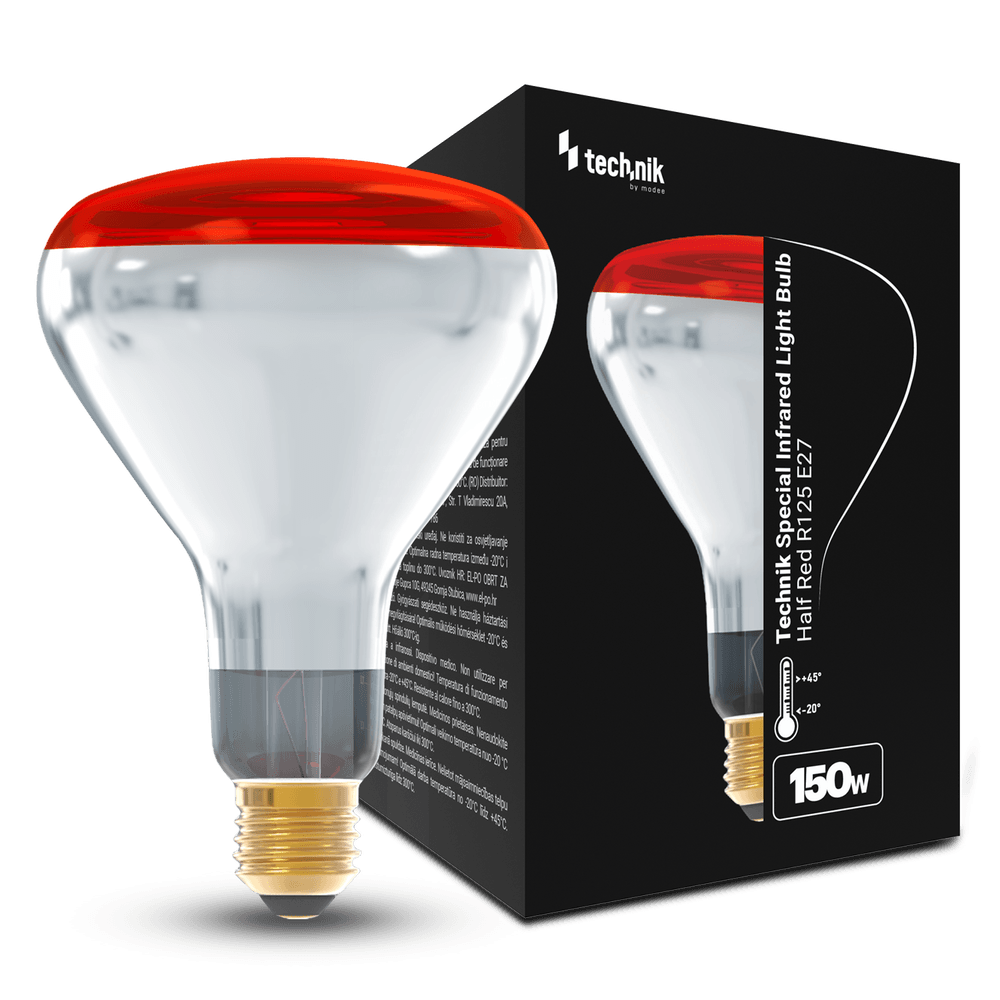 Technik Ειδικός Λαμπτήρας Υπερύθρων Κόκκινος R125 150W E27 Technik Ειδικός Λαμπτήρας Υπερύθρων Κόκκινος R125 150W E27