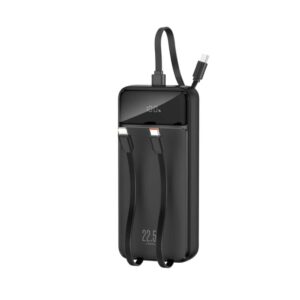 XO PR275 Powerbank 22.5W+20W με 3 Ενσωματωμένα Καλώδια 2x USB-C
