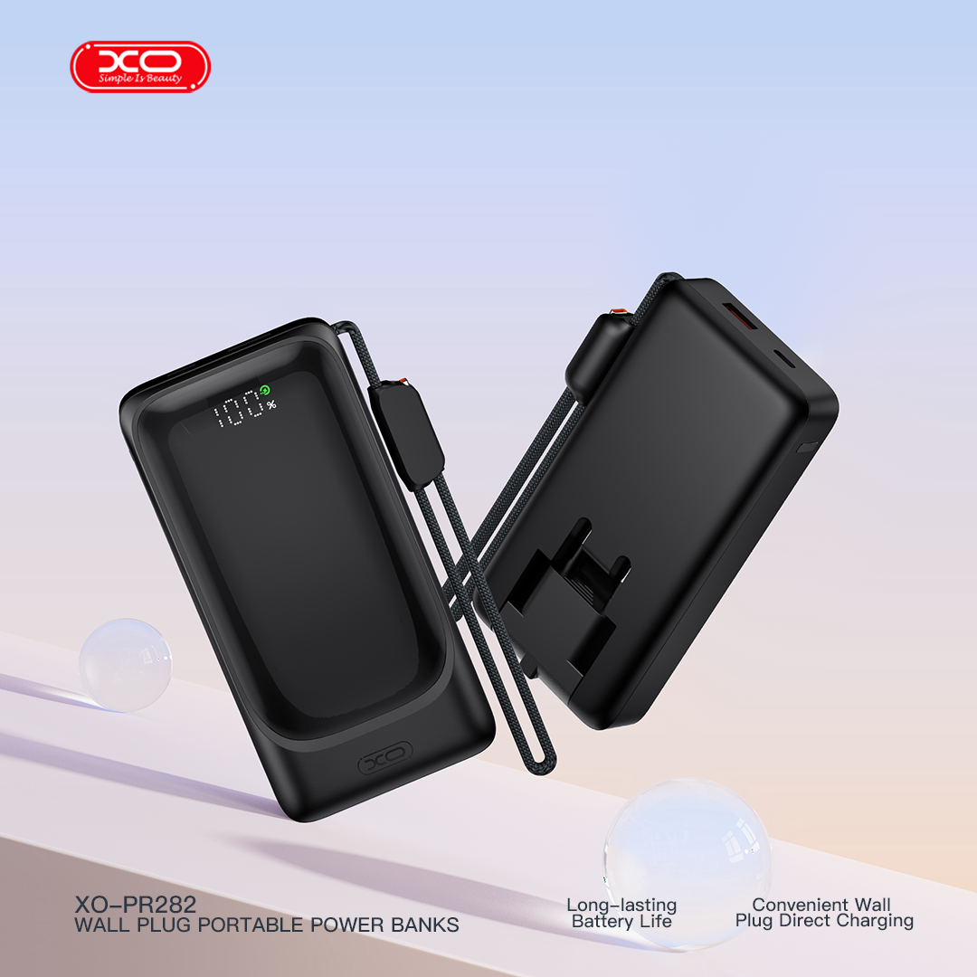 XO PR282 Powerbank Ταχείας Φόρτισης 22.5W με Πρίζα & Λουράκι Type-C 10.000mAh XO PR282 Powerbank Ταχείας Φόρτισης 22.5W με Πρίζα & Λουράκι Type-C 10.000mAh - Image 9