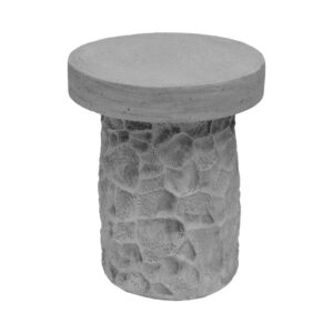 ΒΟΗΘΗΤΙΚΟ ΤΡΑΠΕΖΙ Fylliana FL70032 ΑΠΟ ΜΑΓΝΗΣΙΟ ΓΚΡΙ ΧΡΩΜΑ 41x41x49εκ