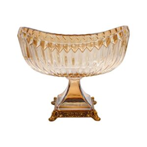 ΓΥΑΛΙΝΗ ΔΙΑΚΟΣΜΗΤΙΚΗ ΠΙΑΤΕΛΑ Fylliana FL1203 AMBER ΧΡΩΜΑ 27x14x23εκ