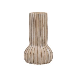 ΔΙΑΚΟΣΜΗΤΙΚΟ ΒΑΖΟ ΤΣΙΜΕΝΤΕΝΙΟ Fylliana FL15707 ΜΠΕΖ-ΓΚΡΙ ΜΕ TAUPE ΛΕΠΤΟΜΕΡΕΙΕΣ ΧΡΩΜΑ 17x28εκ