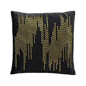 ΔΙΑΚΟΣΜΗΤΙΚΟ ΜΑΞΙΛΑΡΙ Fylliana ΜΑΥΡΟ-ΧΡΥΣΟ ΧΡΩΜΑ 45x45εκ