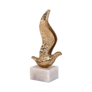 ΕΠΙΤΡΑΠΕΖΙΑ ΔΙΑΚΟΣΜΗΤΙΚΗ ΦΙΓΟΥΡΑ Fylliana Bird ΑΝΤΙΚΕ ΧΡΥΣΟ ΧΡΩΜΑ 11x8x27εκ