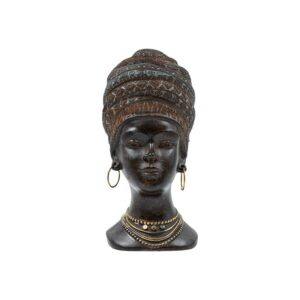 ΕΠΙΤΡΑΠΕΖΙΟ ΔΙΑΚΟΣΜΗΤΙΚΟ "AFRICAN WOMAN" Fylliana FL2447 ΚΑΦΕ-ΧΡΥΣΟ ΧΡΩΜΑ 11x13x23εκ