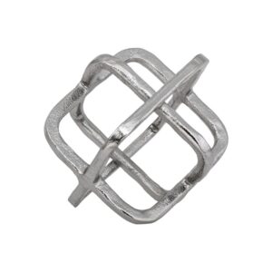 ΕΠΙΤΡΑΠΕΖΙΟ ΔΙΑΚΟΣΜΗΤΙΚΟ Fylliana Cube ΝΙΚΕΛ ΧΡΩΜΑ 15x13x14εκ