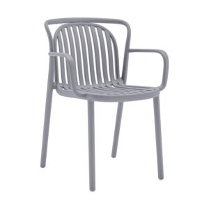 ΚΑΡΕΚΛΑ ΚΗΠΟΥ Fylliana "Amara" ΑΠΟ ΠΟΛΥΠΡΟΠΥΛΕΝΙΟ (PP) ΣΚΟΥΡΟ ΓΚΡΙ ΧΡΩΜΑ 56x57x82εκ