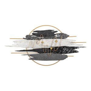 ΜΕΤΑΛΛΙΚΟ ΔΙΑΚΟΣΜΗΤΙΚΟ ΤΟΙΧΟΥ Fylliana FL0785 ΓΚΡΙ-ΛΕΥΚΟ-ΧΡΥΣΟ ΧΡΩΜΑ 118x7x60εκ