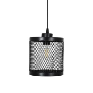 ΜΟΝΟΦΩΤΟ ΜΕΤΑΛΛΙΚΟ ΦΩΤΙΣΤΙΚΟ ΟΡΟΦΗΣ Fylliana ΜΕ ΚΑΠΕΛΟ ΠΛΕΓΜΑ ΜΑΥΡΟ ΧΡΩΜΑ 18x20εκ Ε27