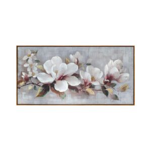 ΠΙΝΑΚΑΣ ΣΕ ΚΑΜΒΑ Fylliana FL38915 ΛΕΥΚΟ-ΓΚΡΙ ΧΡΩΜΑ 120x4x60εκ