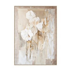 ΠΙΝΑΚΑΣ ΣΕ ΚΑΜΒΑ Fylliana FL50243 ΜΠΕΖ-ΧΡΥΣΟ ΧΡΩΜΑ 80x4x120εκ