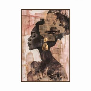 ΠΙΝΑΚΑΣ ΣΕ ΚΑΜΒΑ Fylliana FL50308 ΜΠΕΖ-ΧΡΥΣΟ-ΚΑΦΕΧΡΩΜΑ 80x4x120εκ