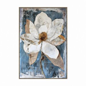 ΠΙΝΑΚΑΣ ΣΕ ΚΑΜΒΑ Fylliana FL50359 ΜΠΕΖ-ΛΕΥΚΟ-ΜΠΛΕ ΧΡΩΜΑ 80x4x120εκ