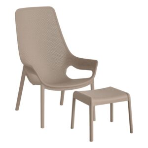 ΣΕΤ ΚΗΠΟΥ ΠΟΛΥΘΡΟΝΑ ΚΑΙ ΥΠΟΠΟΔΙΟ Fylliana “Avelyn” ΜΕ UV ΠΡΟΣΤΑΣΙΑ TAUPE ΧΡΩΜΑ