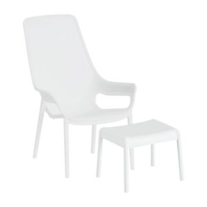 ΣΕΤ ΚΗΠΟΥ ΠΟΛΥΘΡΟΝΑ ΚΑΙ ΥΠΟΠΟΔΙΟ Fylliana “Avelyn” ΜΕ UV ΠΡΟΣΤΑΣΙΑ ΛΕΥΚΟ ΧΡΩΜΑ